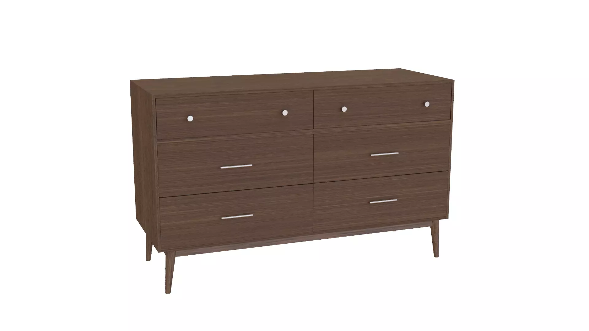 Mid Century Dresser Free 3D model