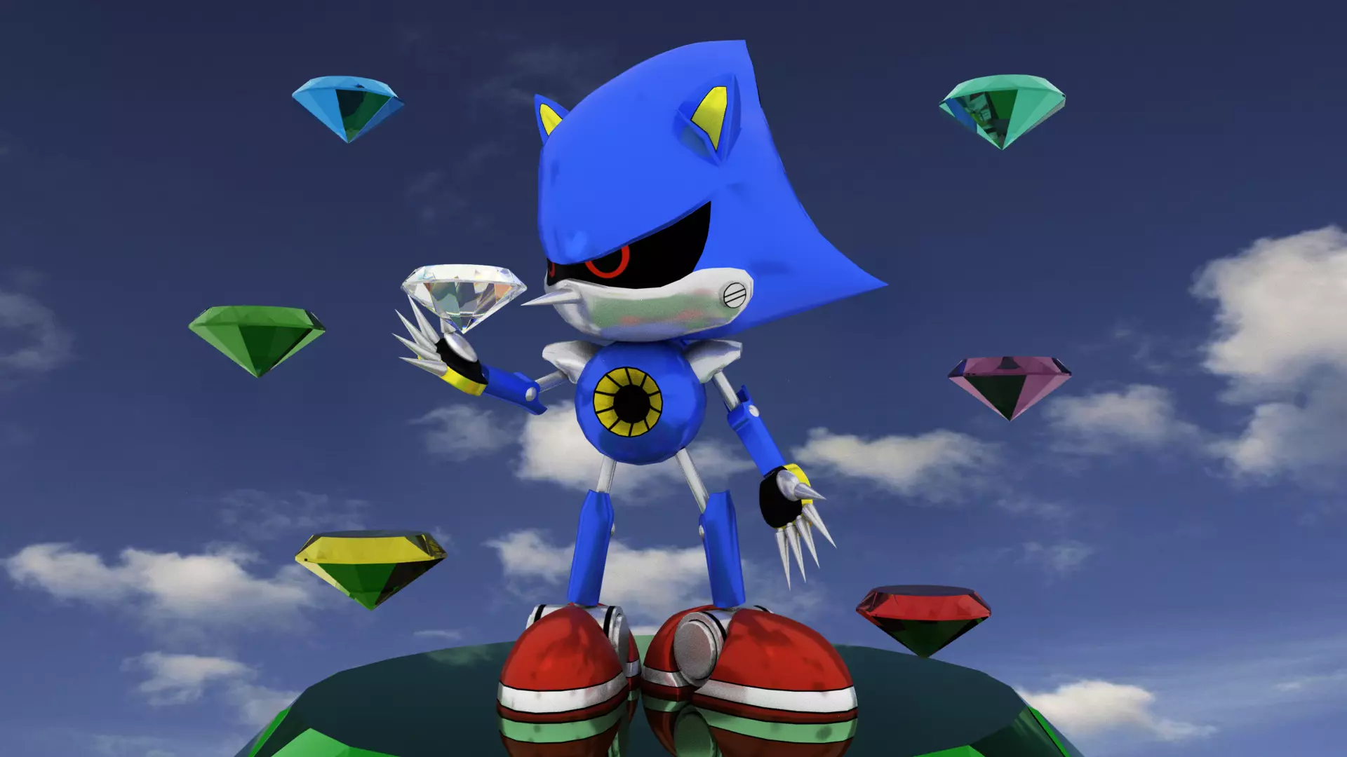 Metal Sonic 3D model_0