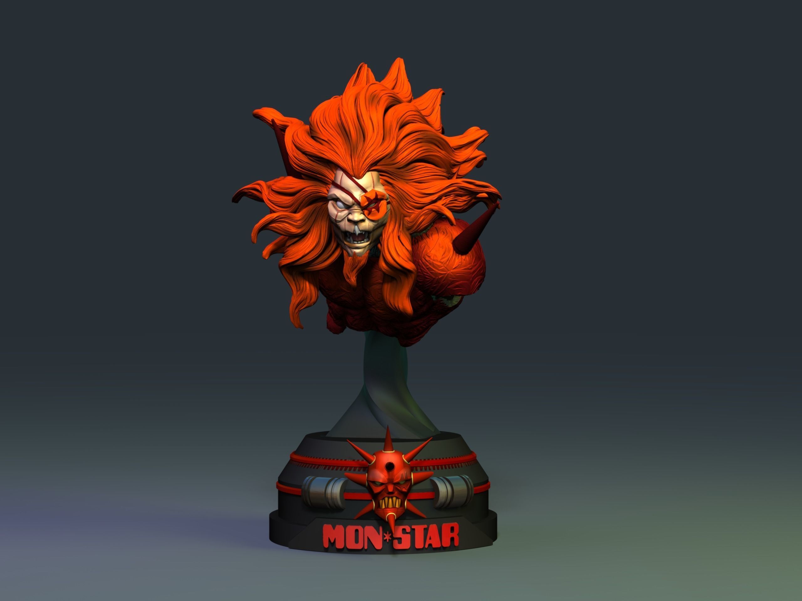 MonStar VIllain from SIlverhawks 3d printing STL files by ARK 3D print model_2