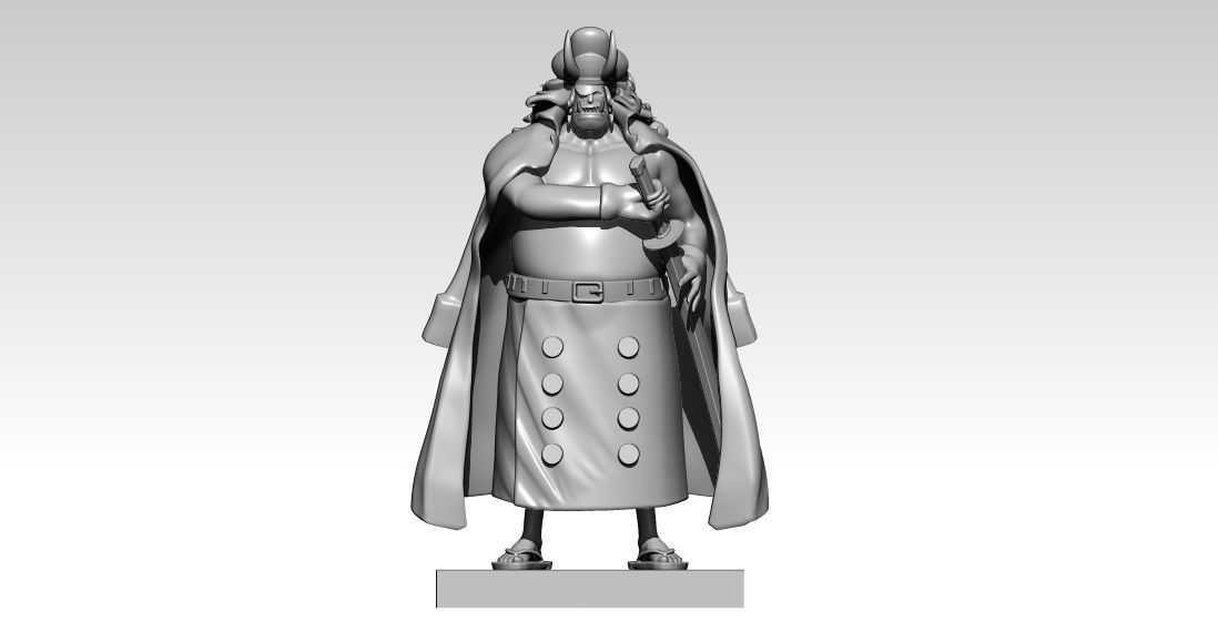 Sasaki - team Kaido - Onepiece - split part 3D print model_2