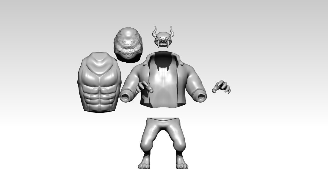 Whos Who - Onepiece - team Kaido - split part 3D print model_3