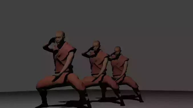 Shaolin Monk with basic kimono