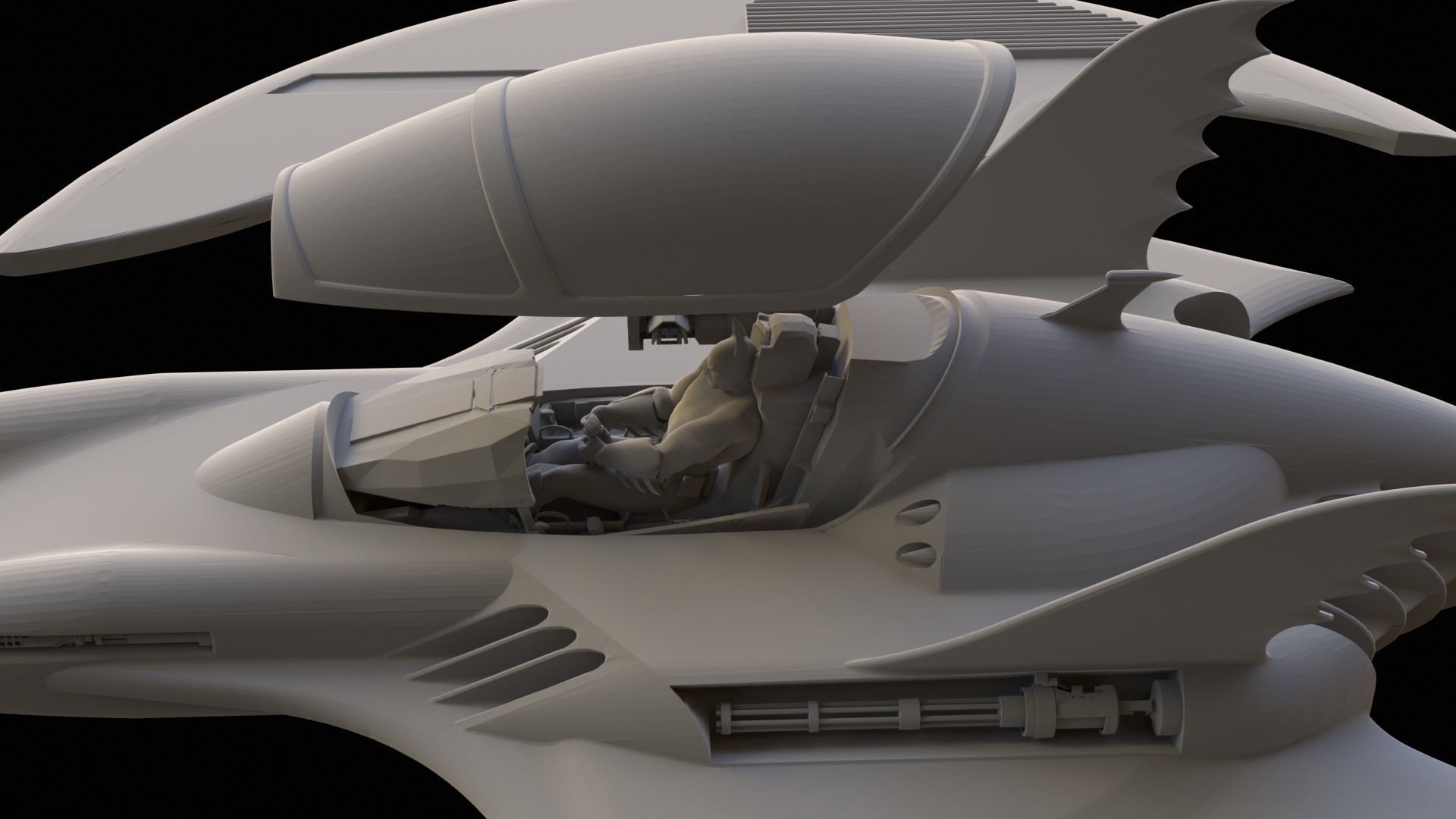 Batwing 1989 Printable 3D print model_8