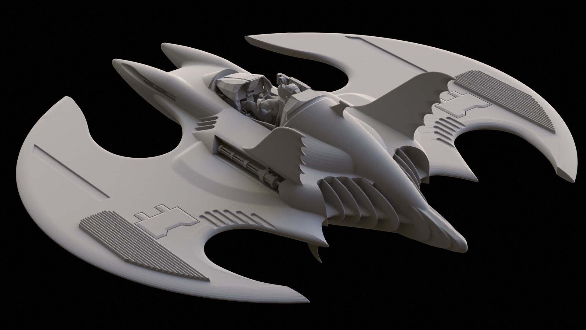 Batwing 1989 Printable 3D print model_12