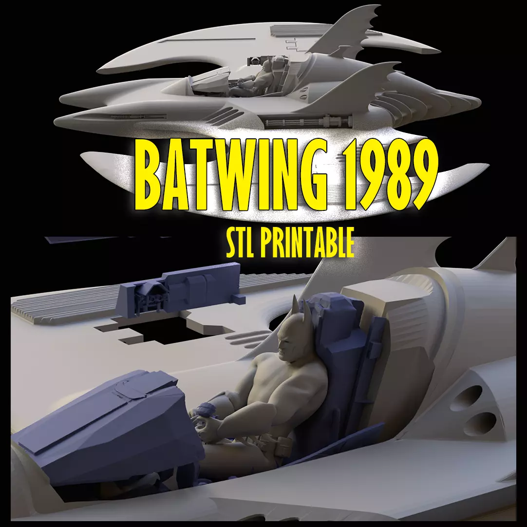 Batwing 1989 Printable 3D print model_0