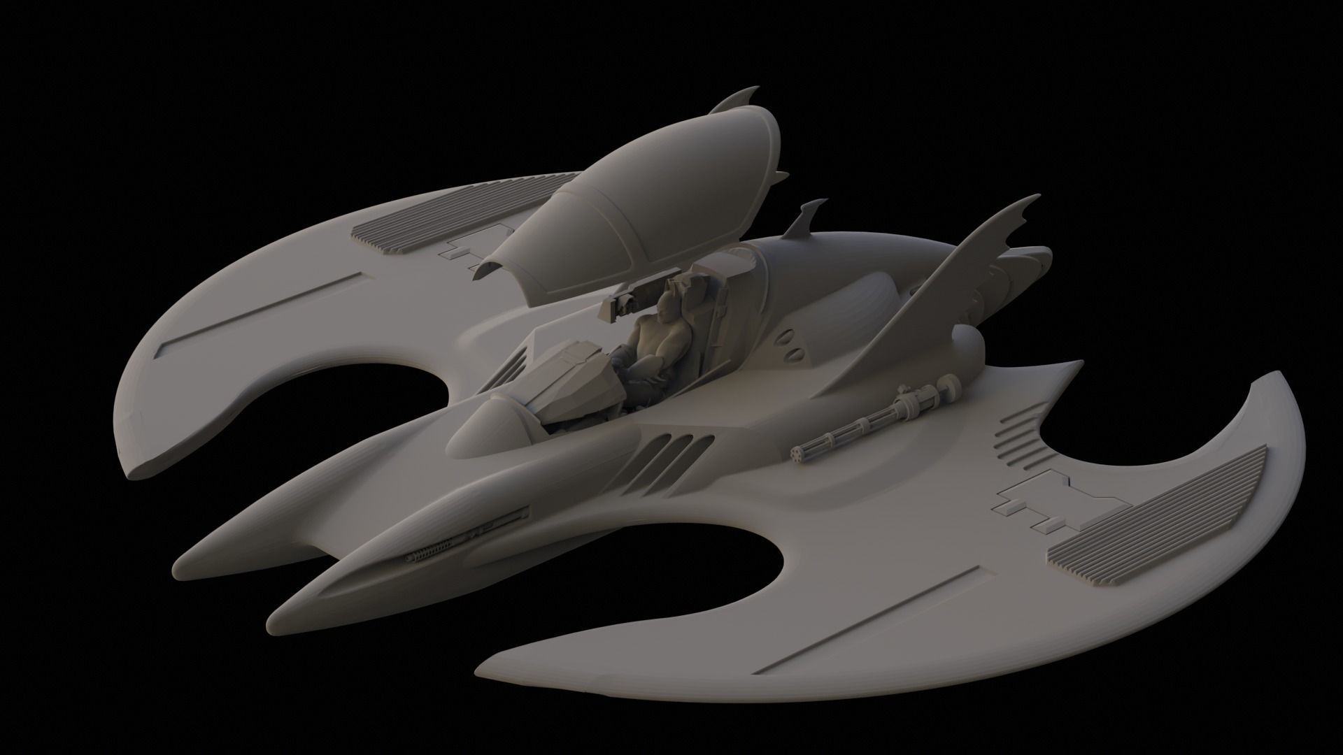 Batwing 1989 Printable 3D print model_1