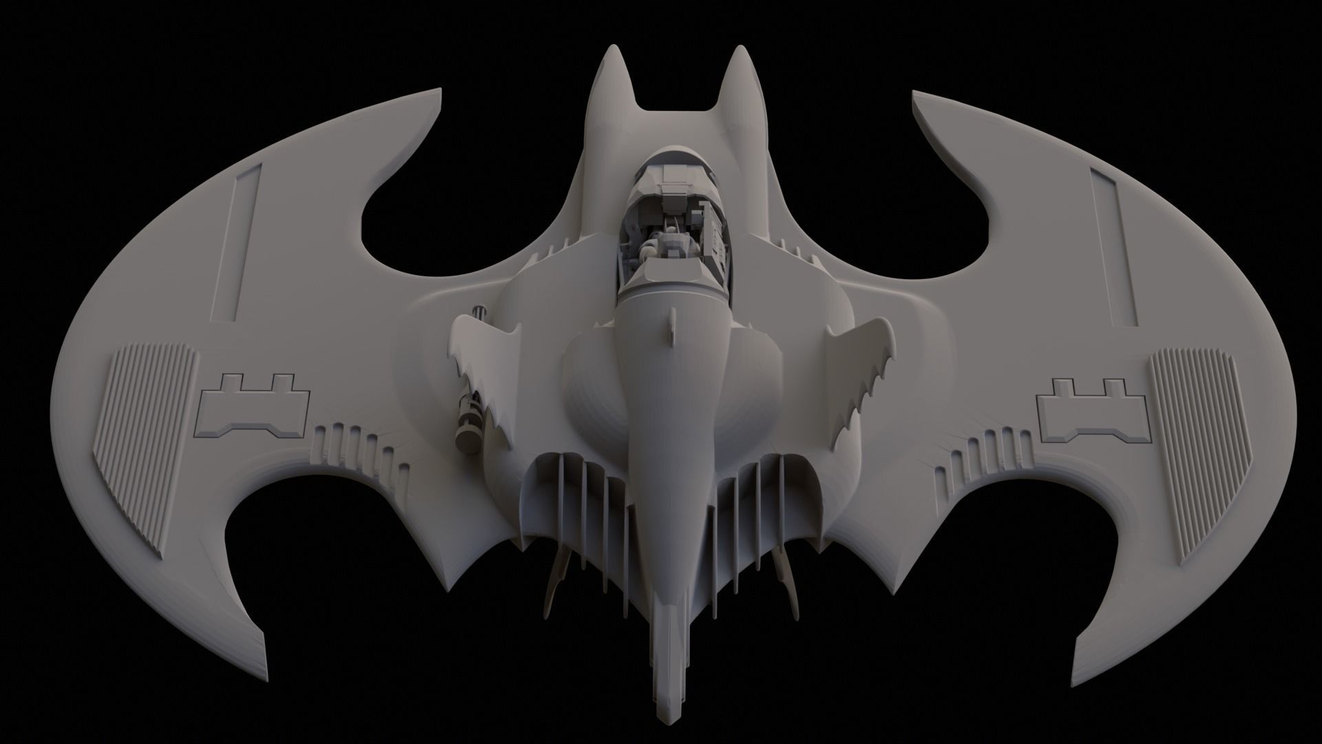 Batwing 1989 Printable 3D print model_14