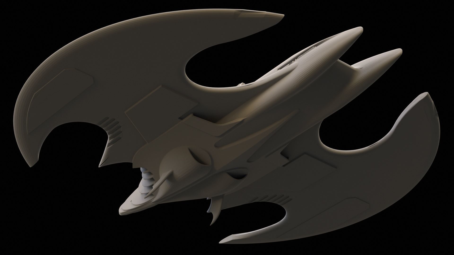 Batwing 1989 Printable 3D print model_11