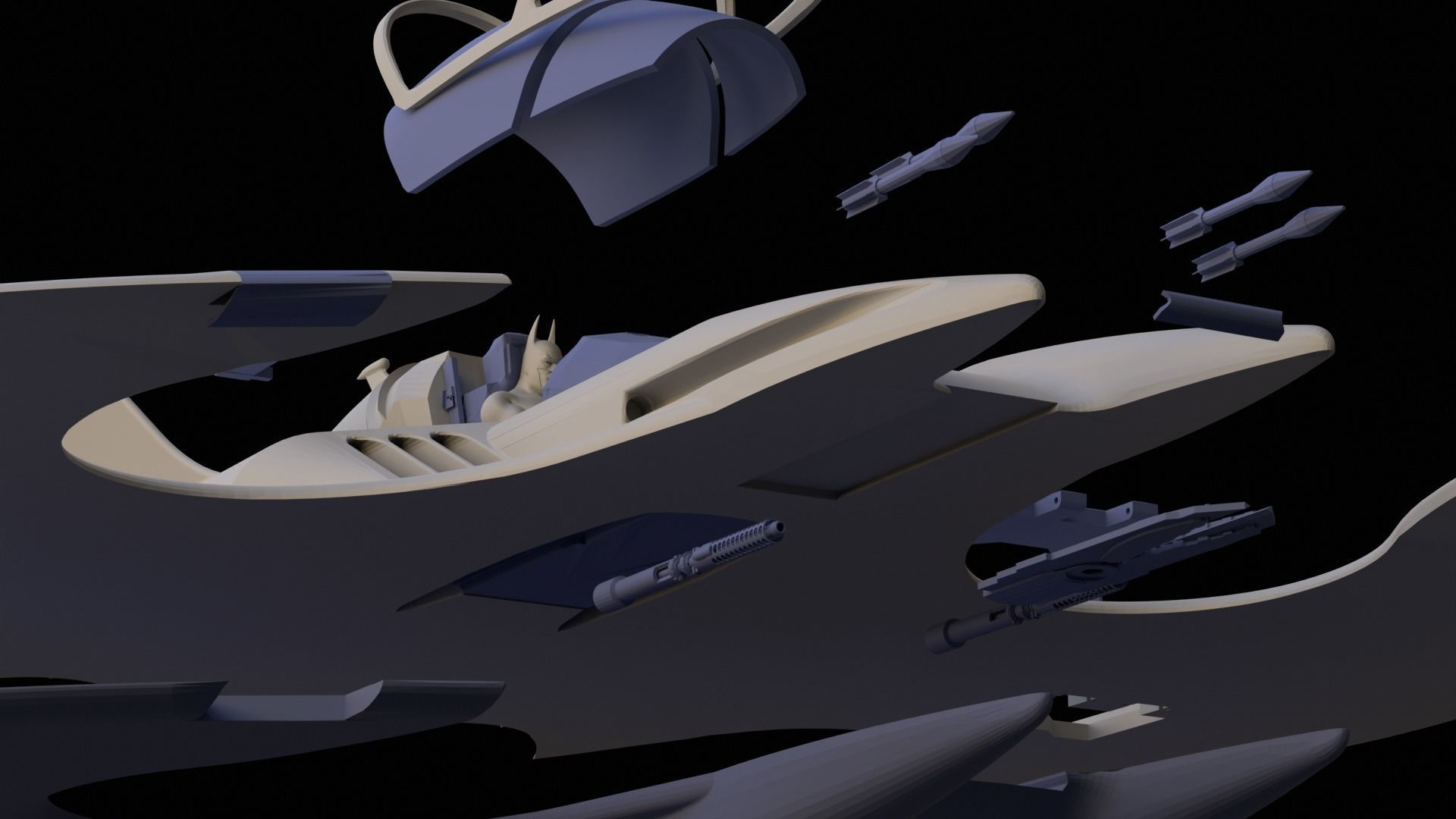 Batwing 1989 Printable 3D print model_6