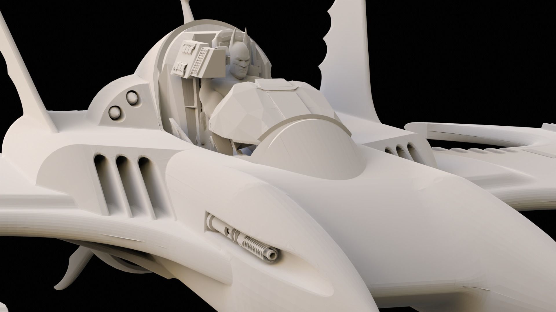 Batwing 1989 Printable 3D print model_10