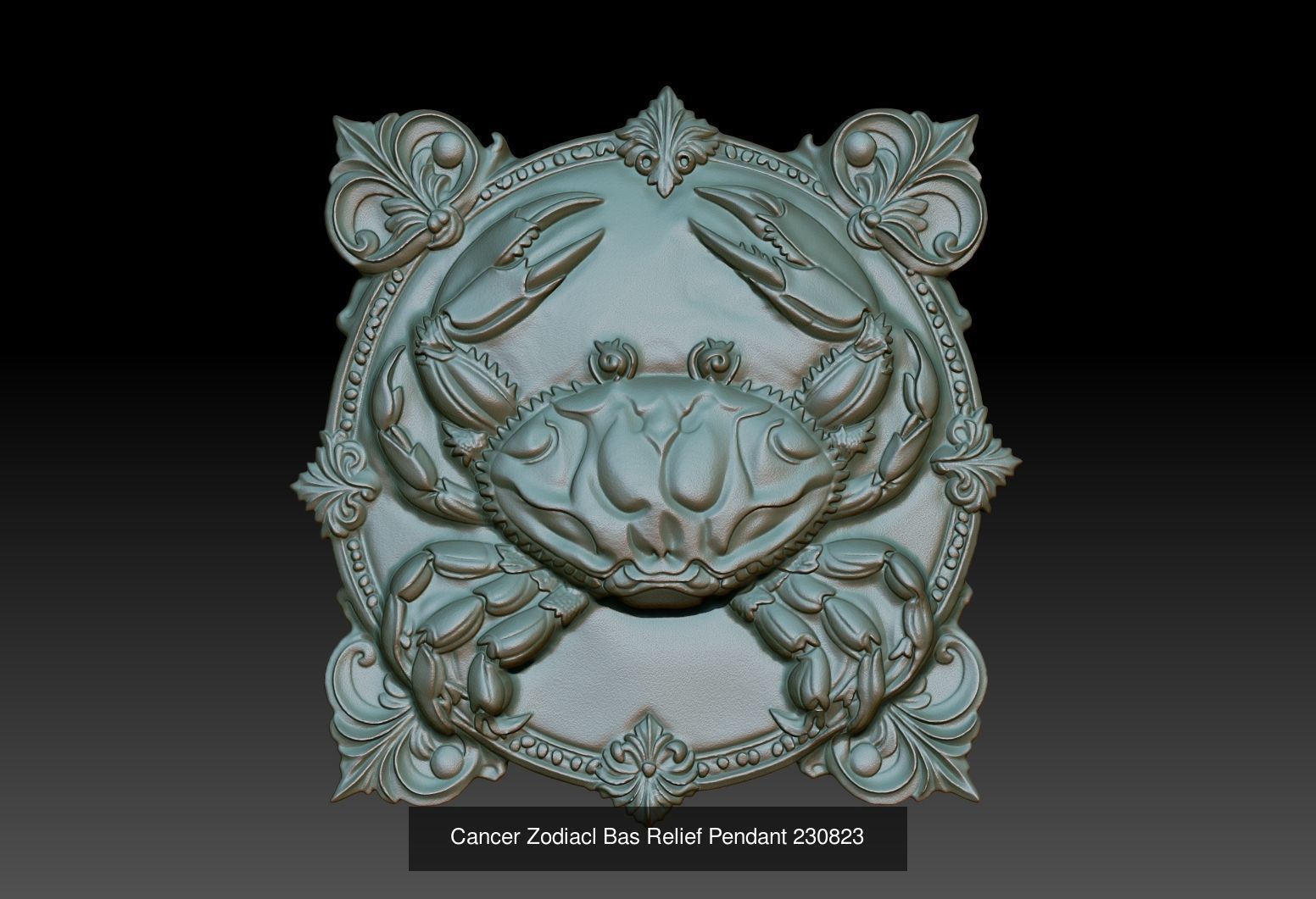 12 Zodiacl Bas Relief Pendant 230823 3D Model Collection_10