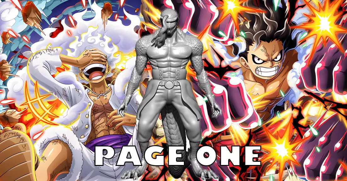 PAGE ONE - team Kaido - Onepiece - 3d model 3D print model_0