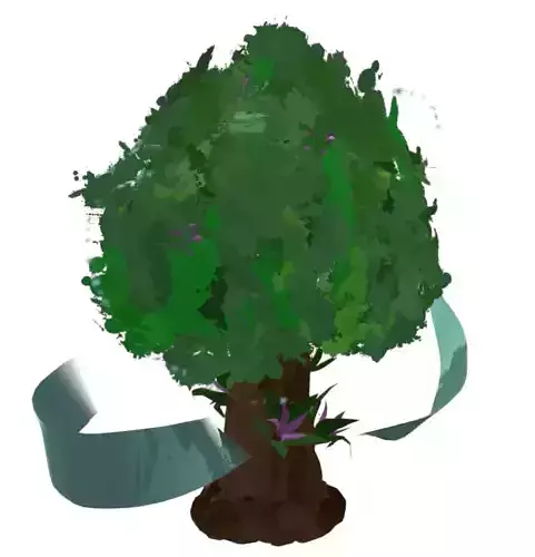 big colourful tree green tree