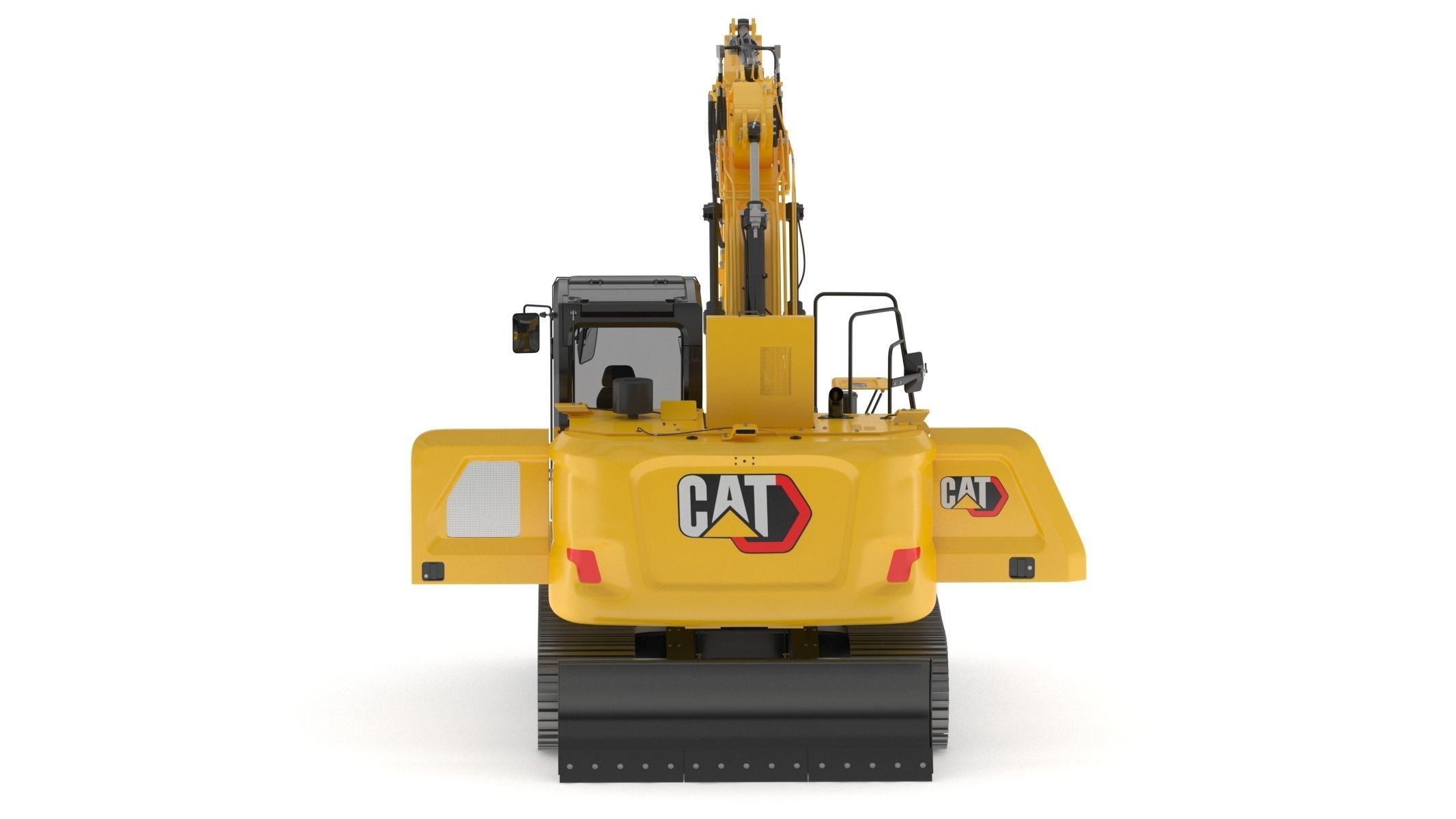 Cat 313 Excavator Triple Arm 3D model_8