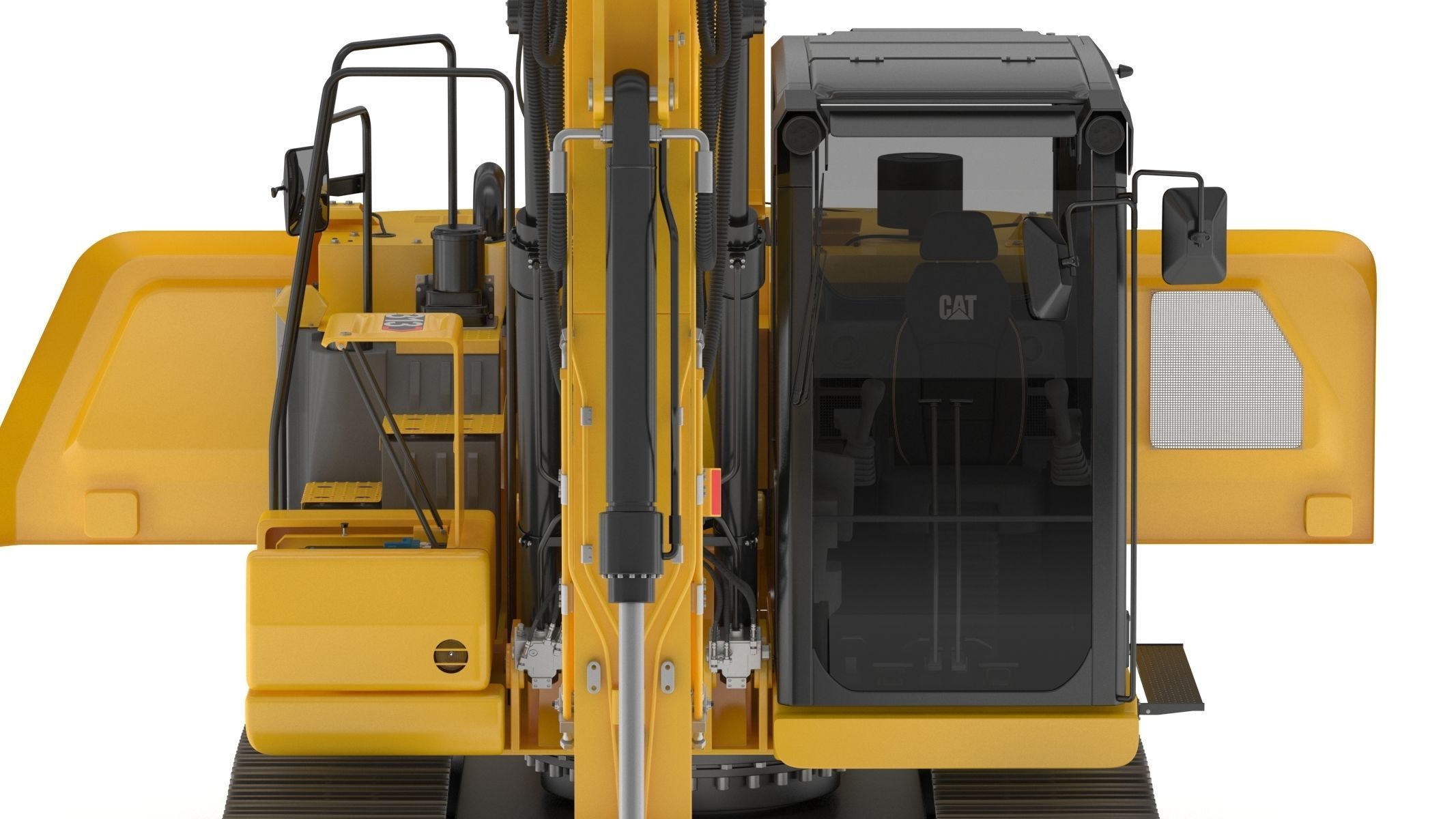 Cat 313 Excavator Triple Arm 3D model_14