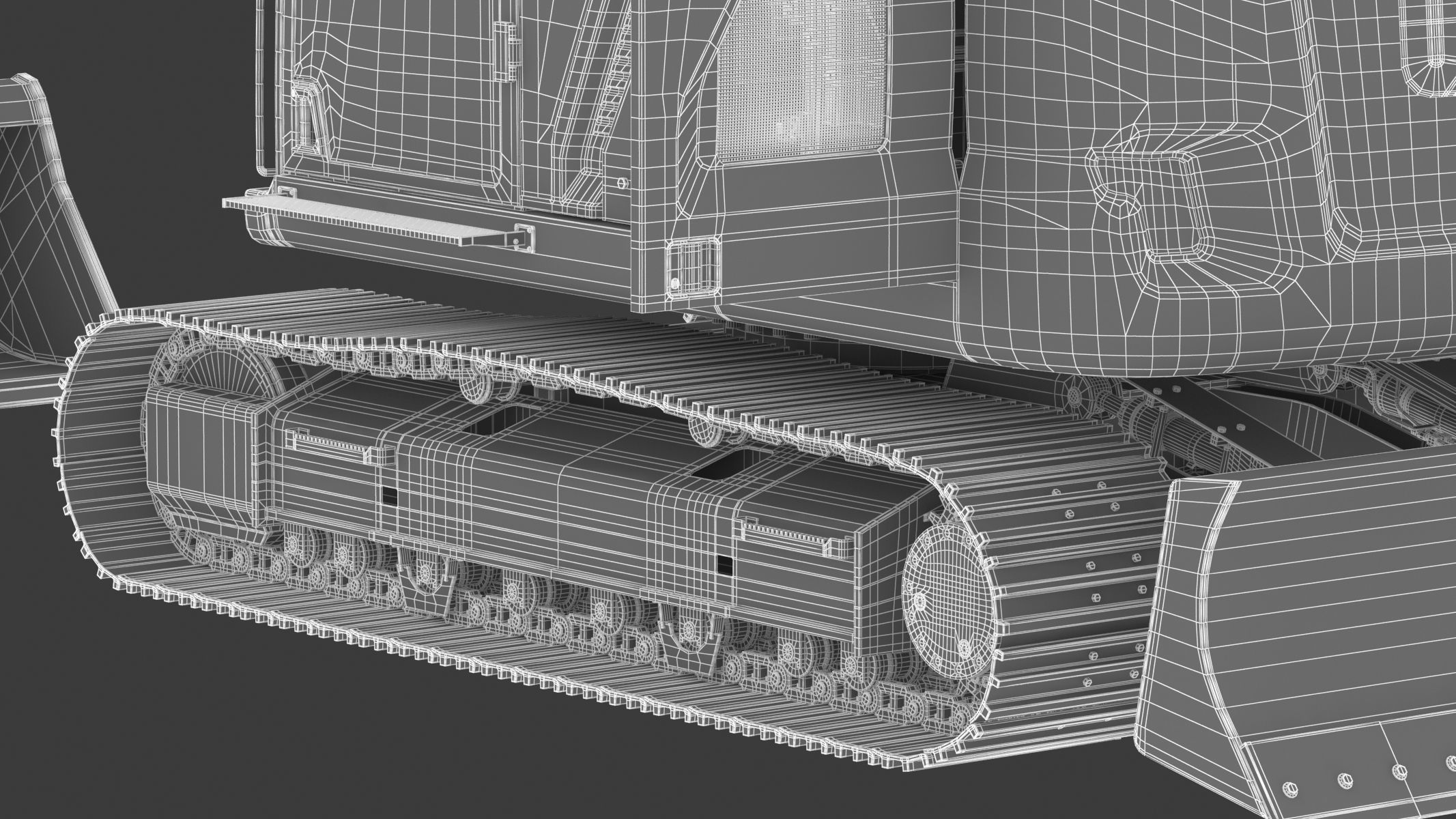 Cat 313 Excavator Triple Arm 3D model_40