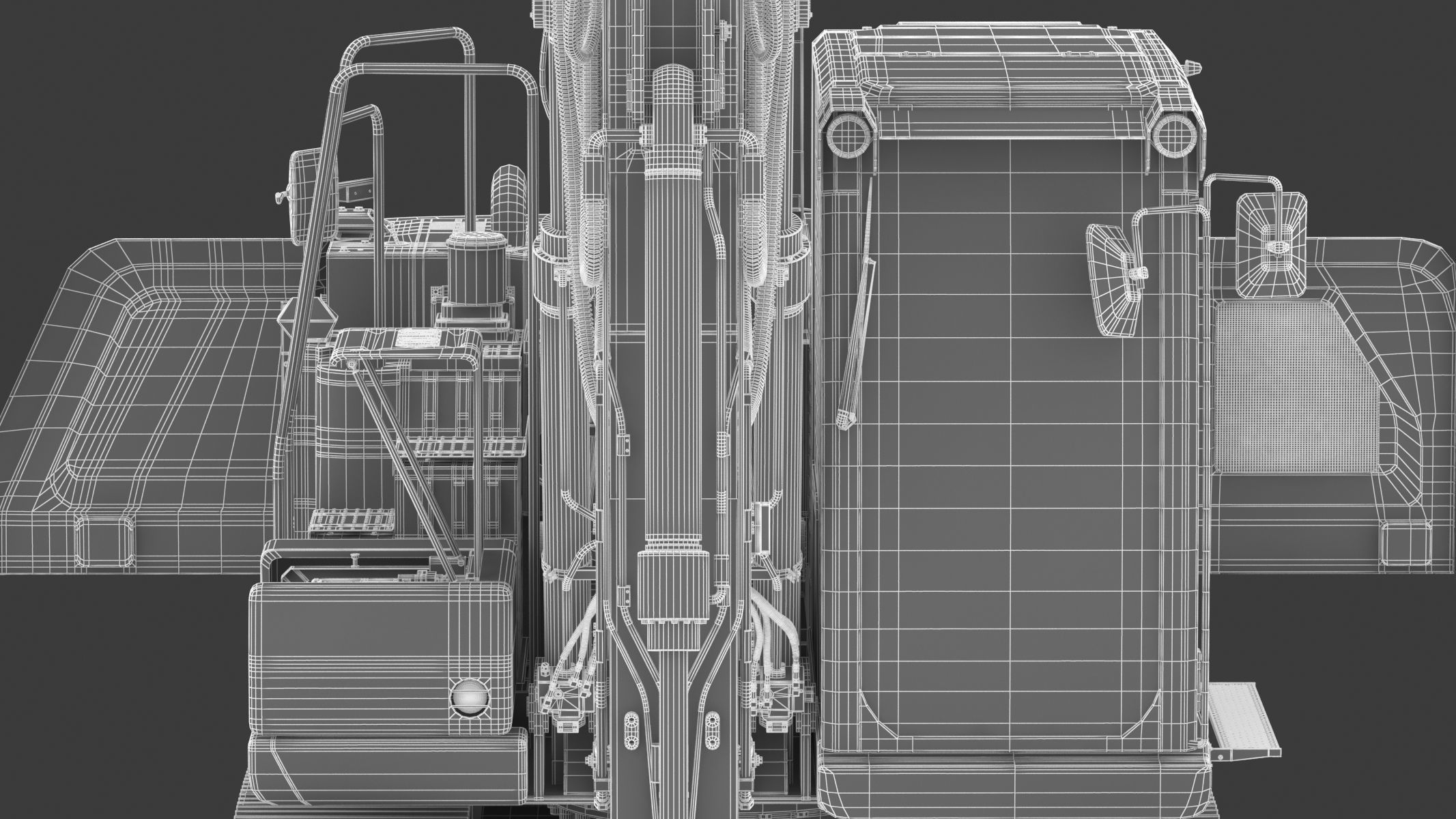 Cat 313 Excavator Triple Arm 3D model_35