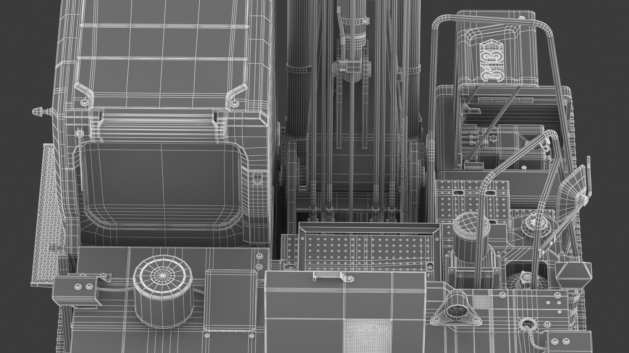 Cat 313 Excavator Triple Arm 3D model_39