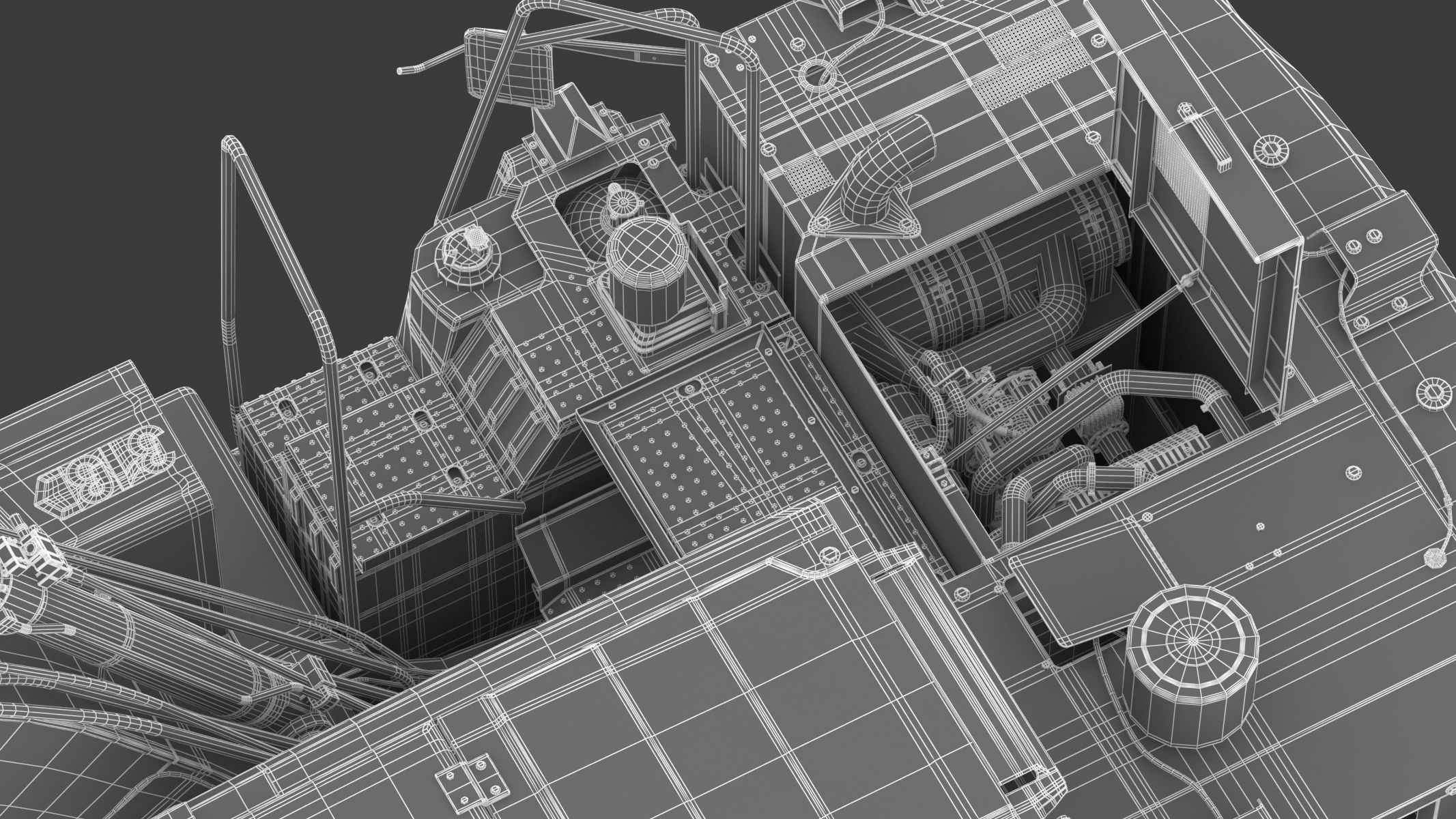 Cat 313 Excavator Triple Arm 3D model_41