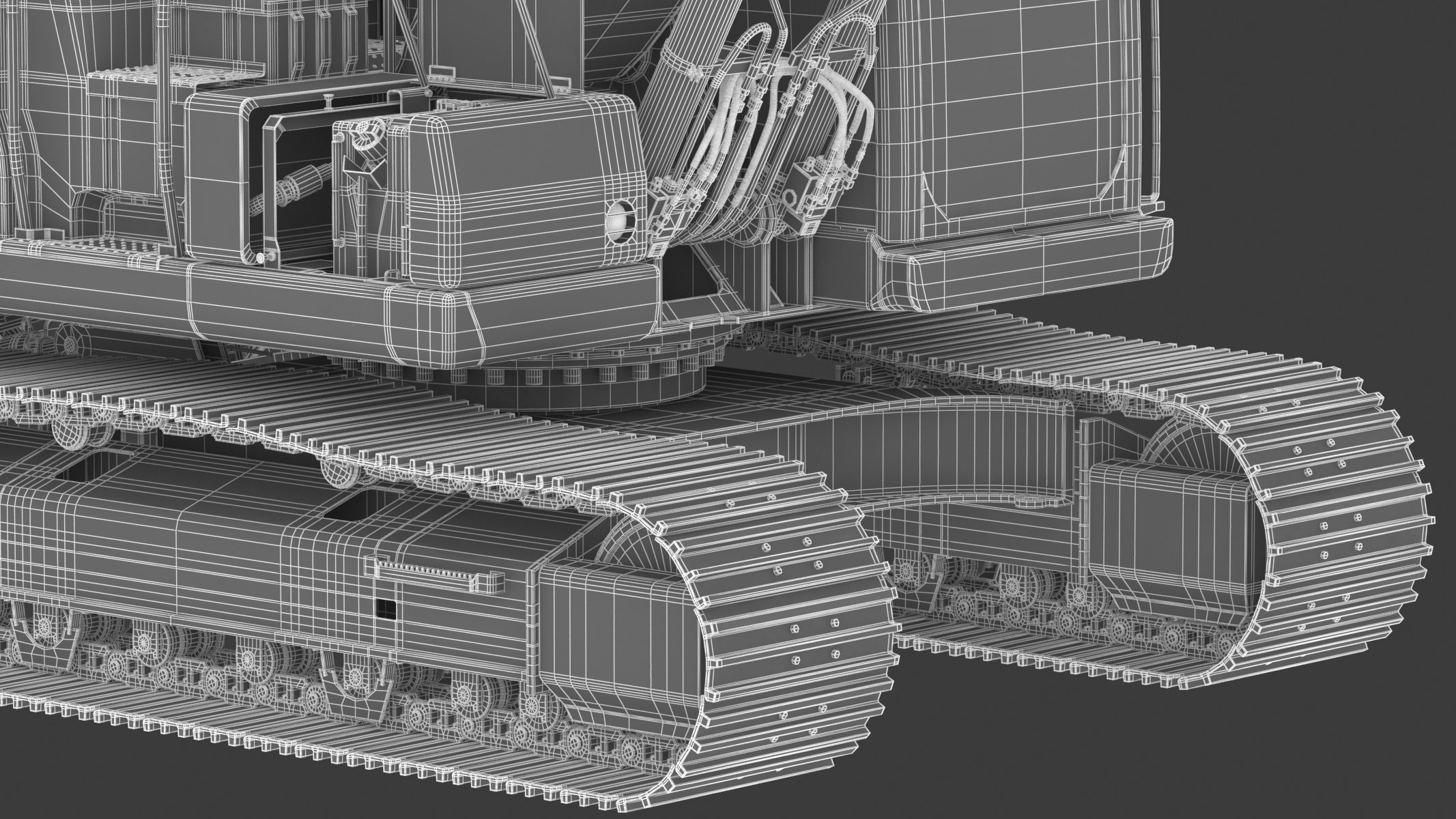Cat 313 Excavator Triple Arm 3D model_36