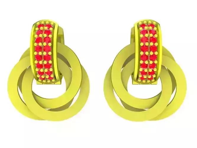 5958 fashion diamond earrings 