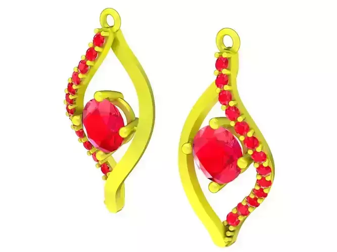 5963 fashion diamond earrings 