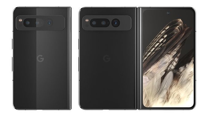 Google Pixel Fold Obsidian 3D model | CGTrader
