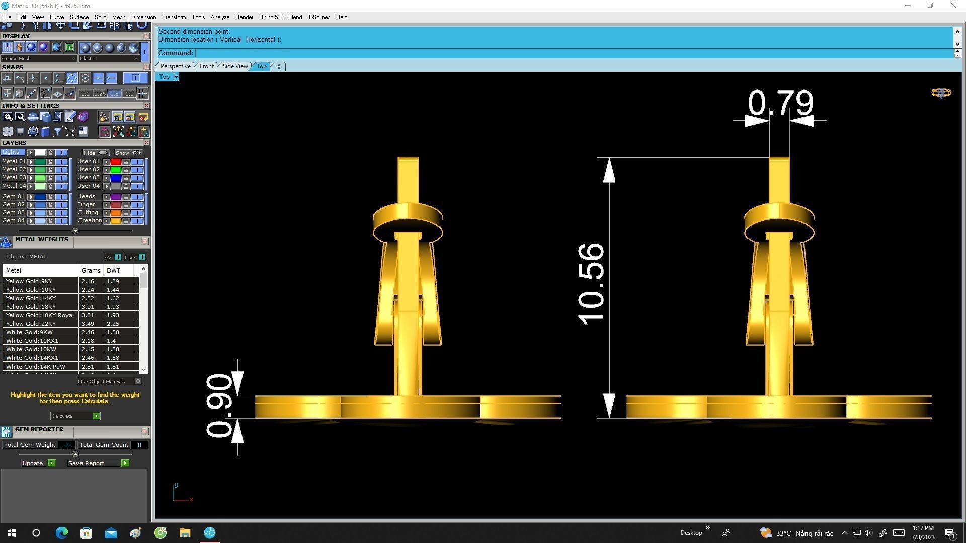 5976 art flower earrings 3D print model_5