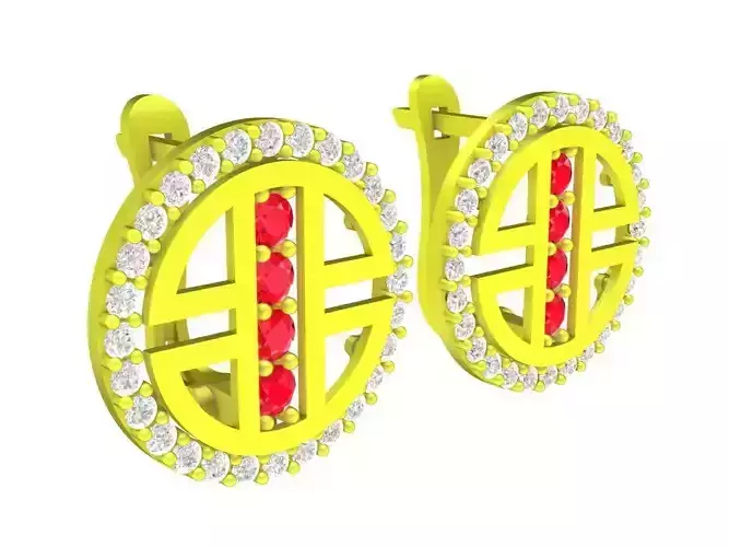 5970 china diamond earrings 