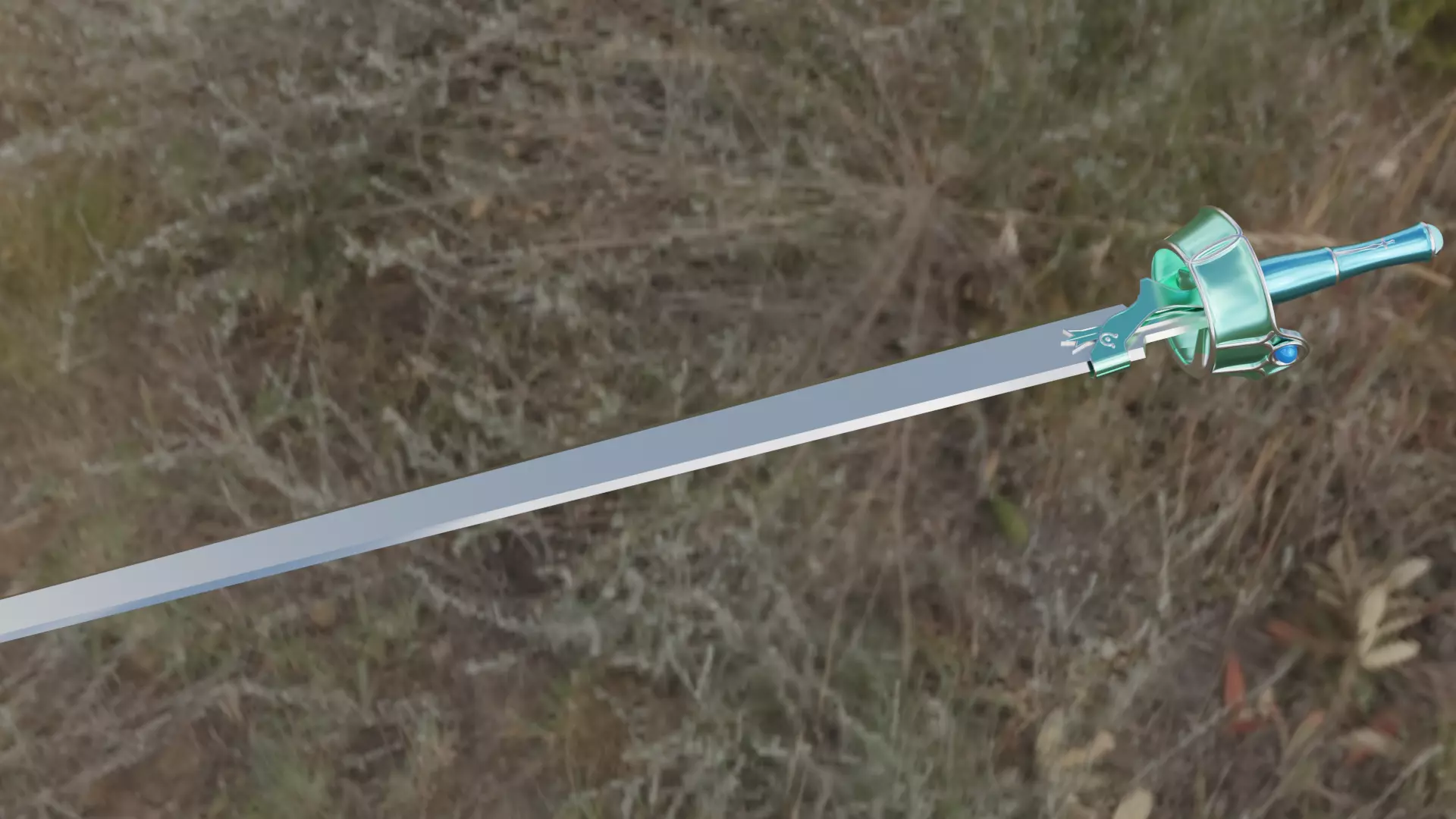 Lambent Light sword Low-poly 3D model_0