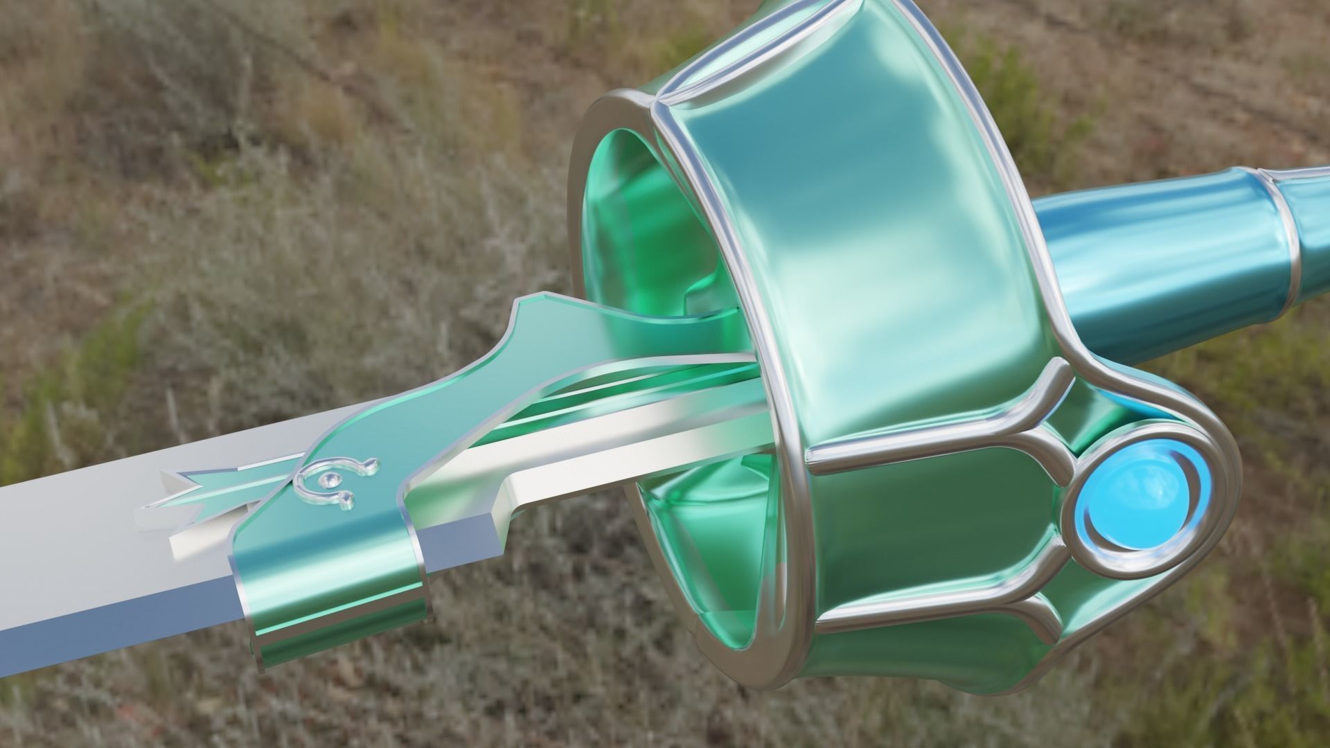 Lambent Light sword Low-poly 3D model_2