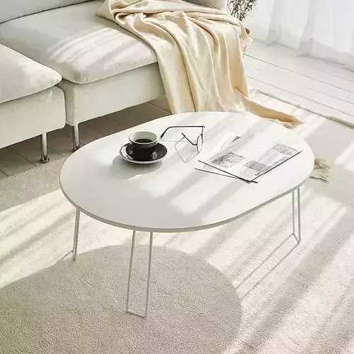 Round folding table 3D model