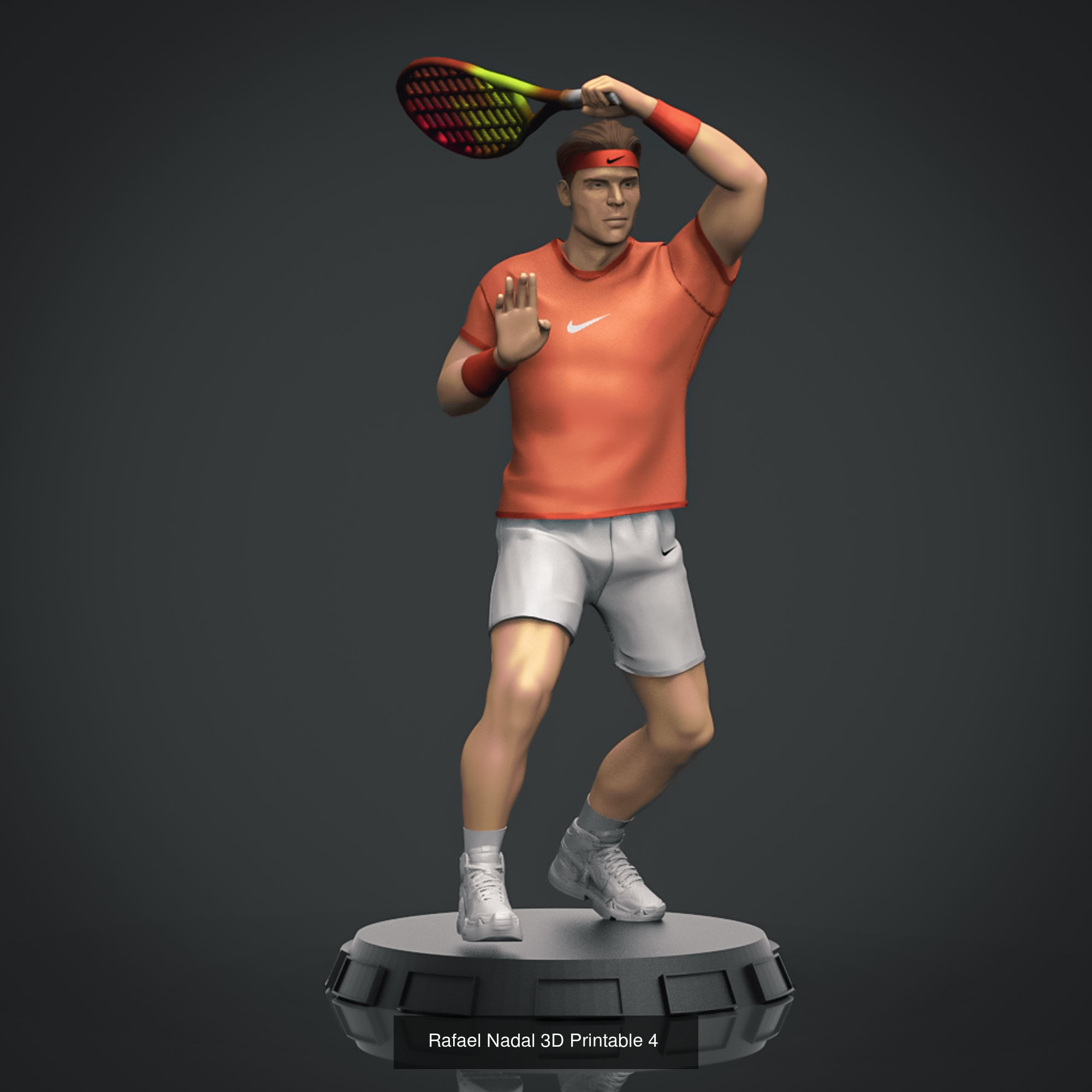 Tennis Players 3D Printable 3D Model Collection_2