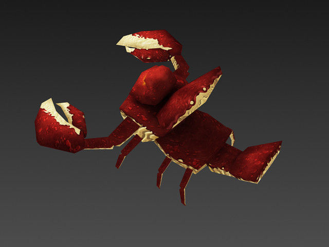 Monster Lobster Low-poly 3D model_4