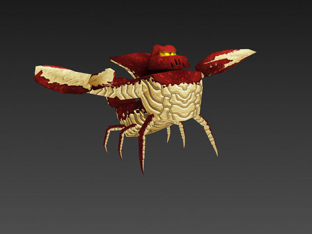 Monster Lobster Low-poly 3D model_3