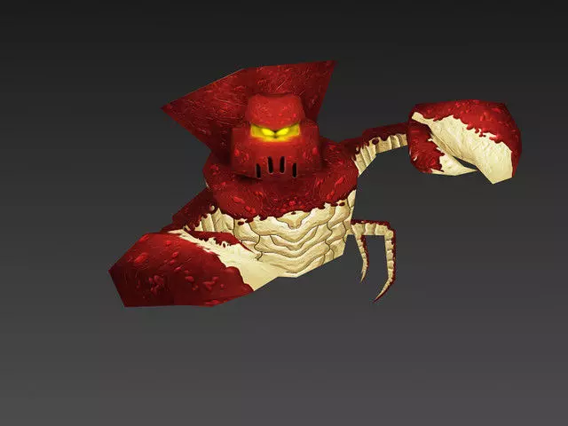 Monster Lobster Low-poly 3D model_0