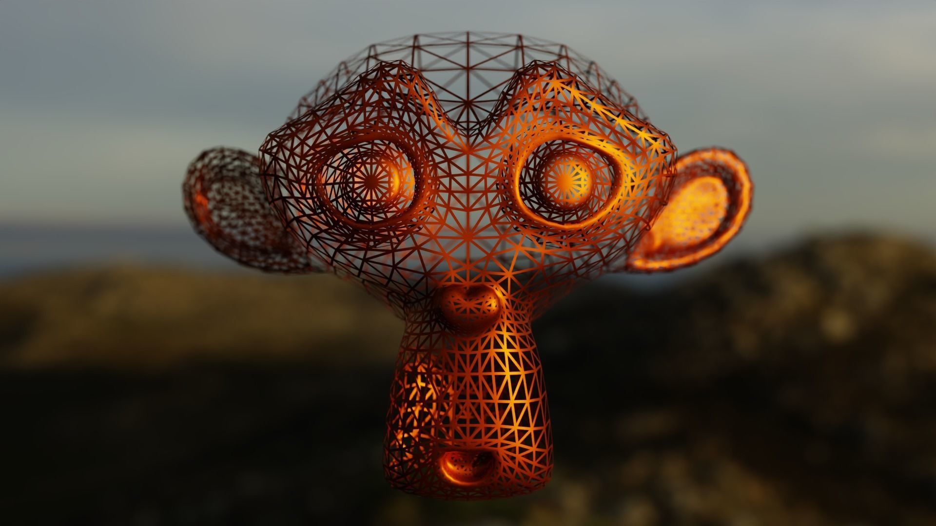 Stylized Procedural Wireframe Shader for Blender Cycles Texture_2
