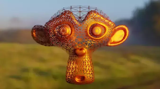 Stylized Procedural Wireframe Shader for Blender Cycles Texture