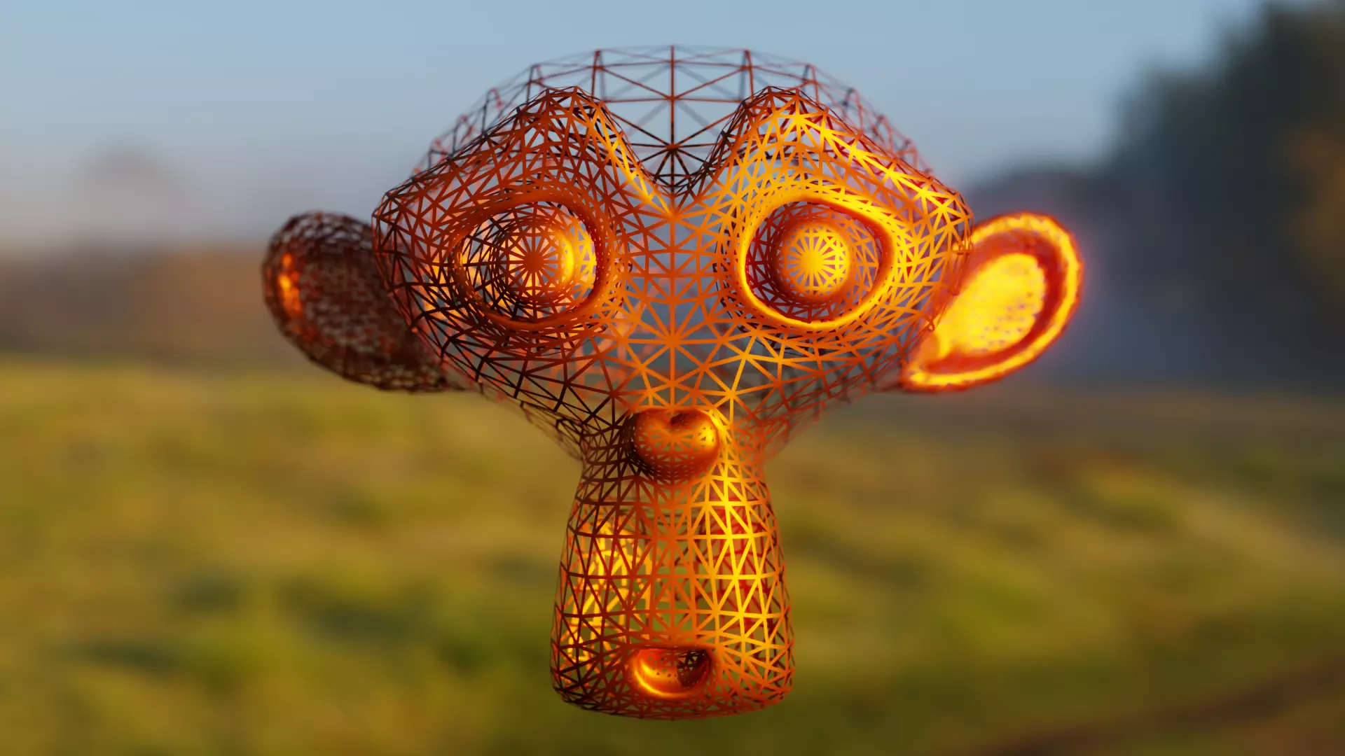 Stylized Procedural Wireframe Shader for Blender Cycles Texture_0