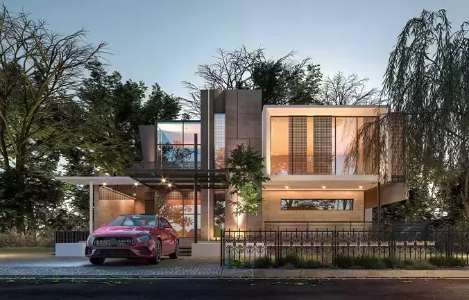  Exterior 001 Scene 3D model 