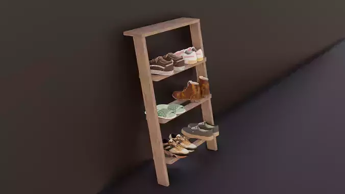 Modern Shoes Holder  Free 3D model
