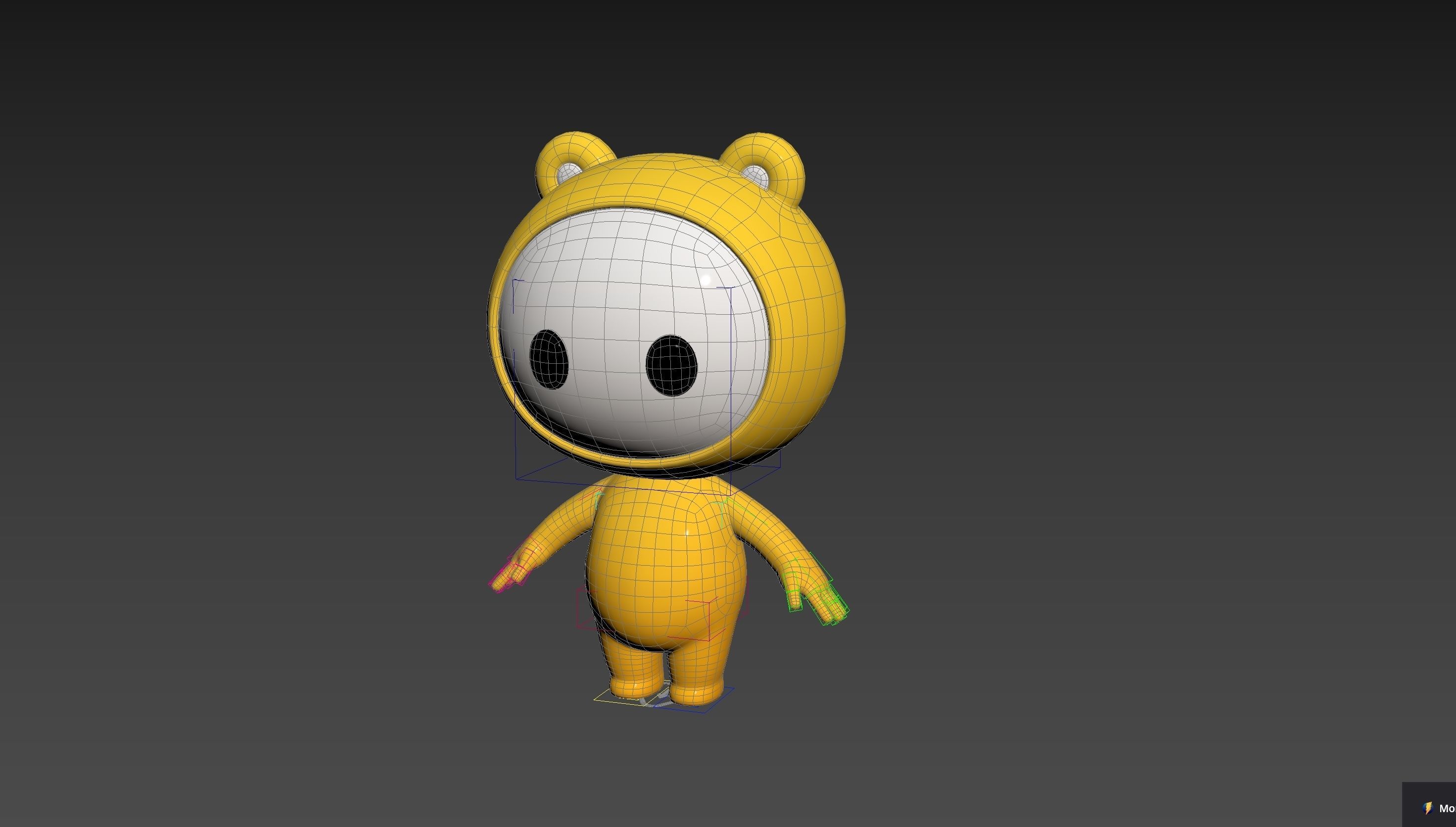 Character264 Rigged Mascot 3D model_37
