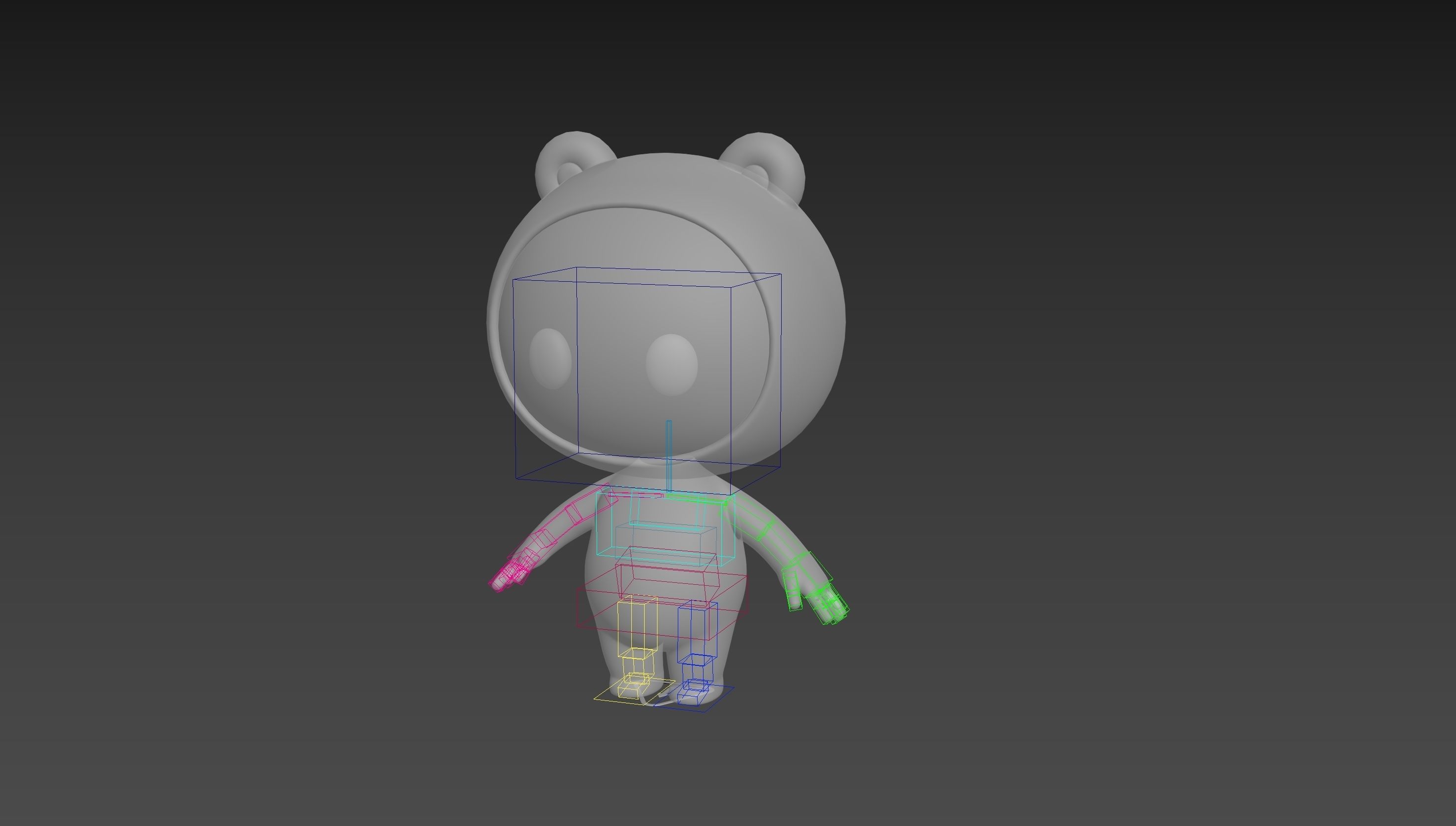 Character264 Rigged Mascot 3D model_20