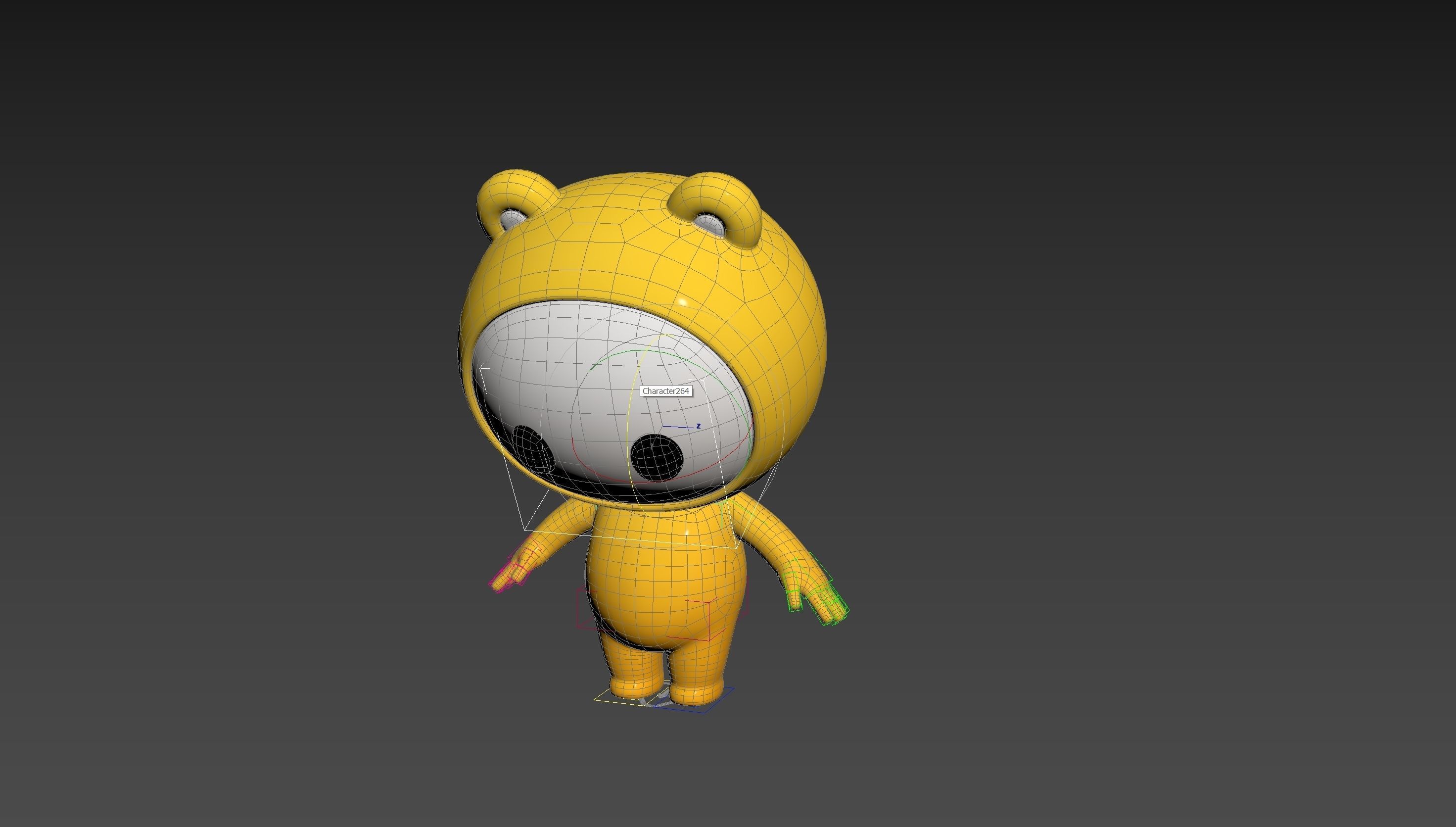 Character264 Rigged Mascot 3D model_21