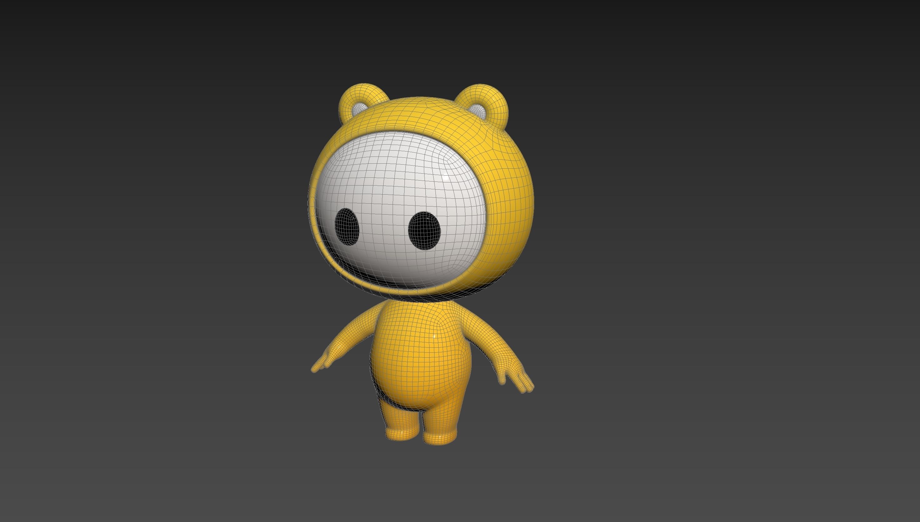 Character264 Rigged Mascot 3D model_18