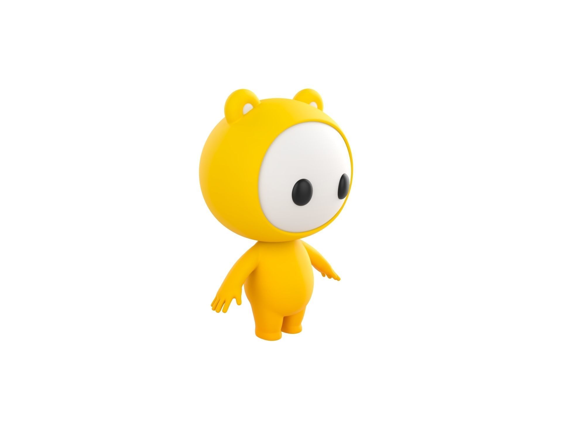 Character264 Rigged Mascot 3D model_8