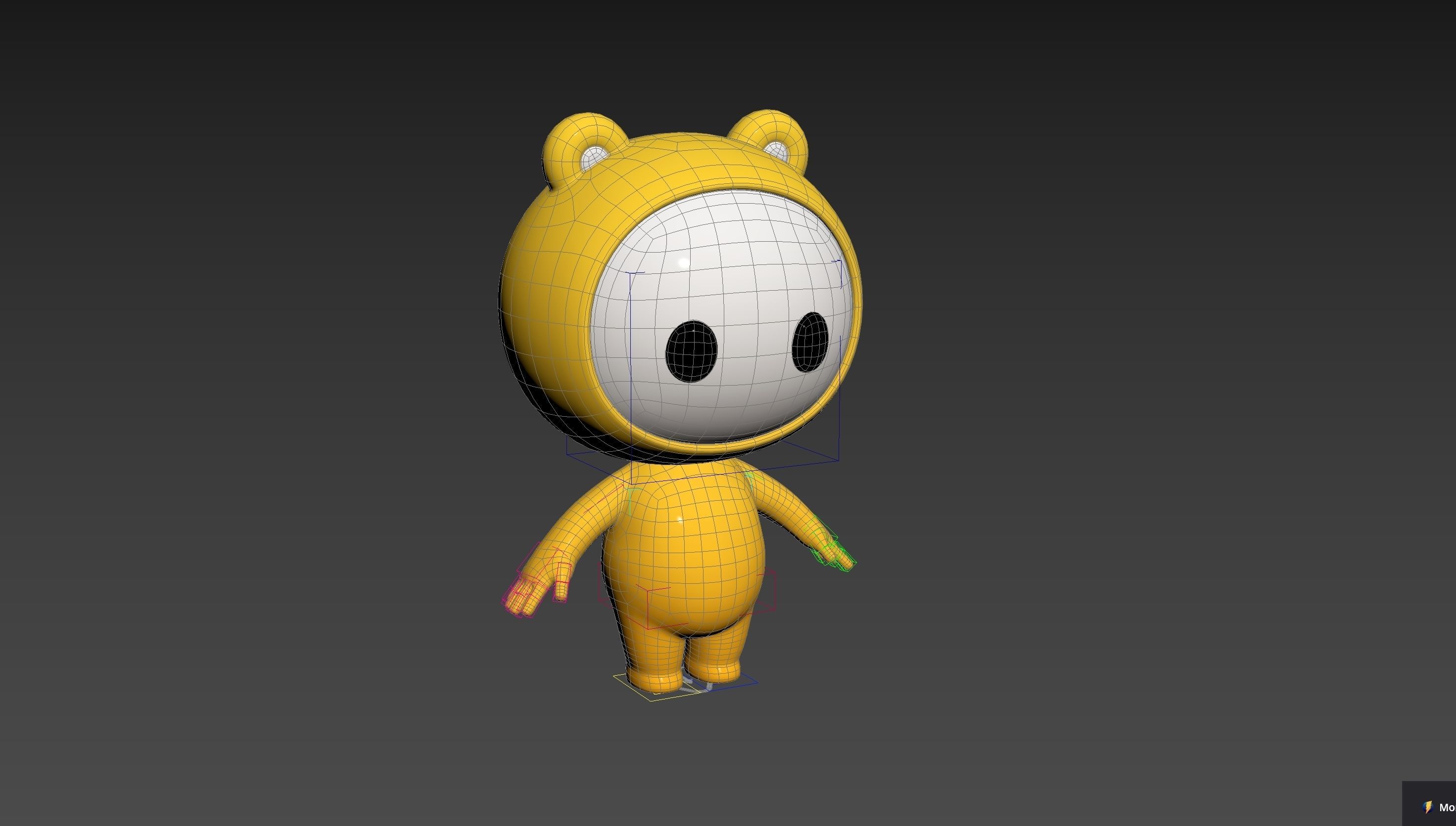 Character264 Rigged Mascot 3D model_29