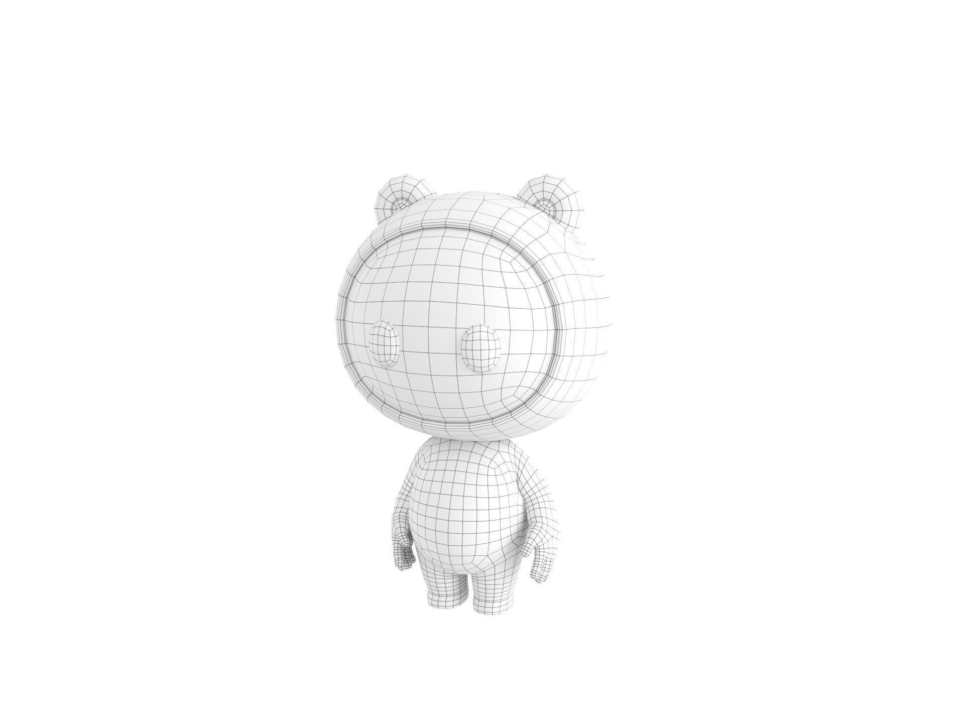 Character264 Rigged Mascot 3D model_38