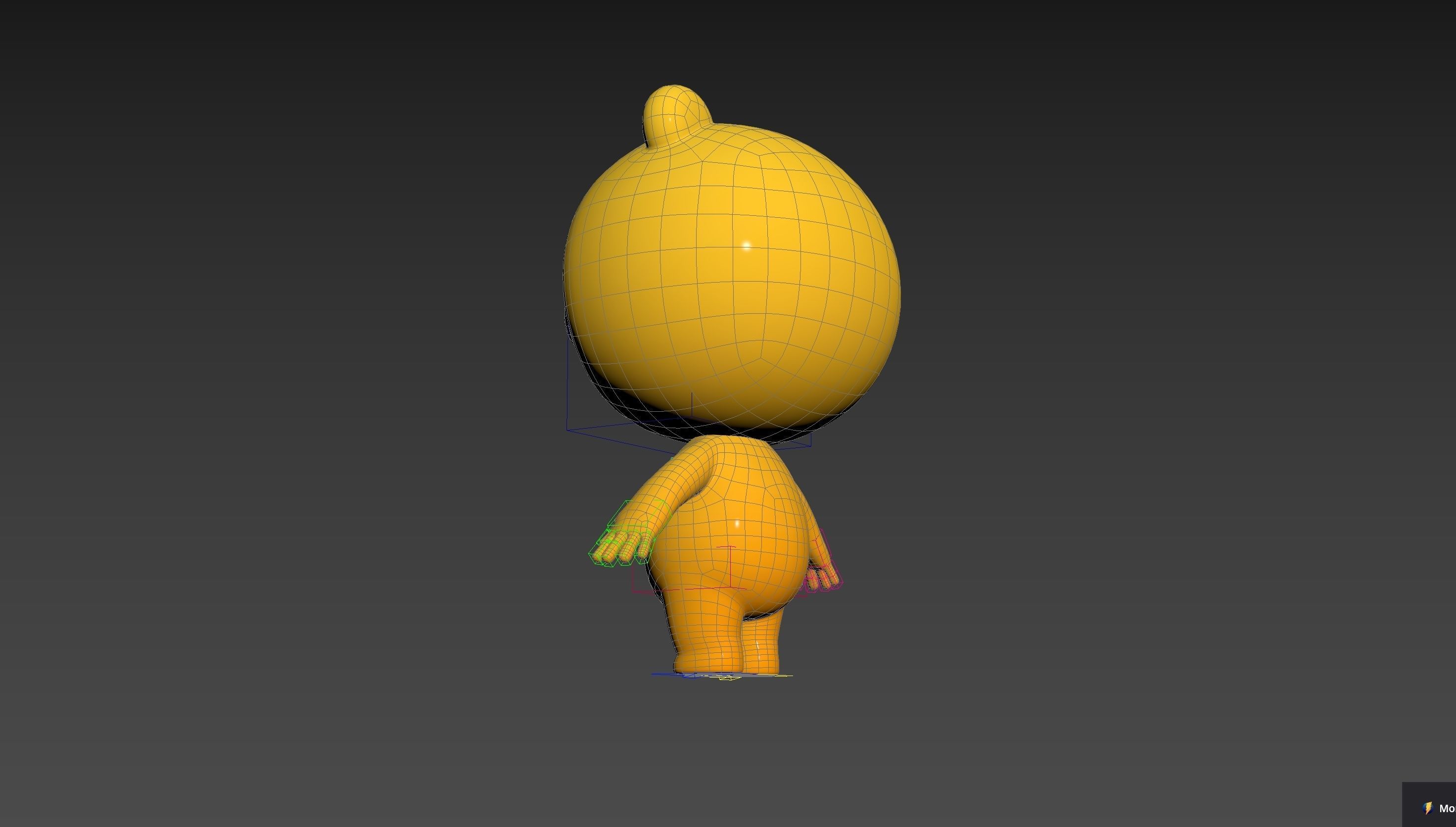 Character264 Rigged Mascot 3D model_33