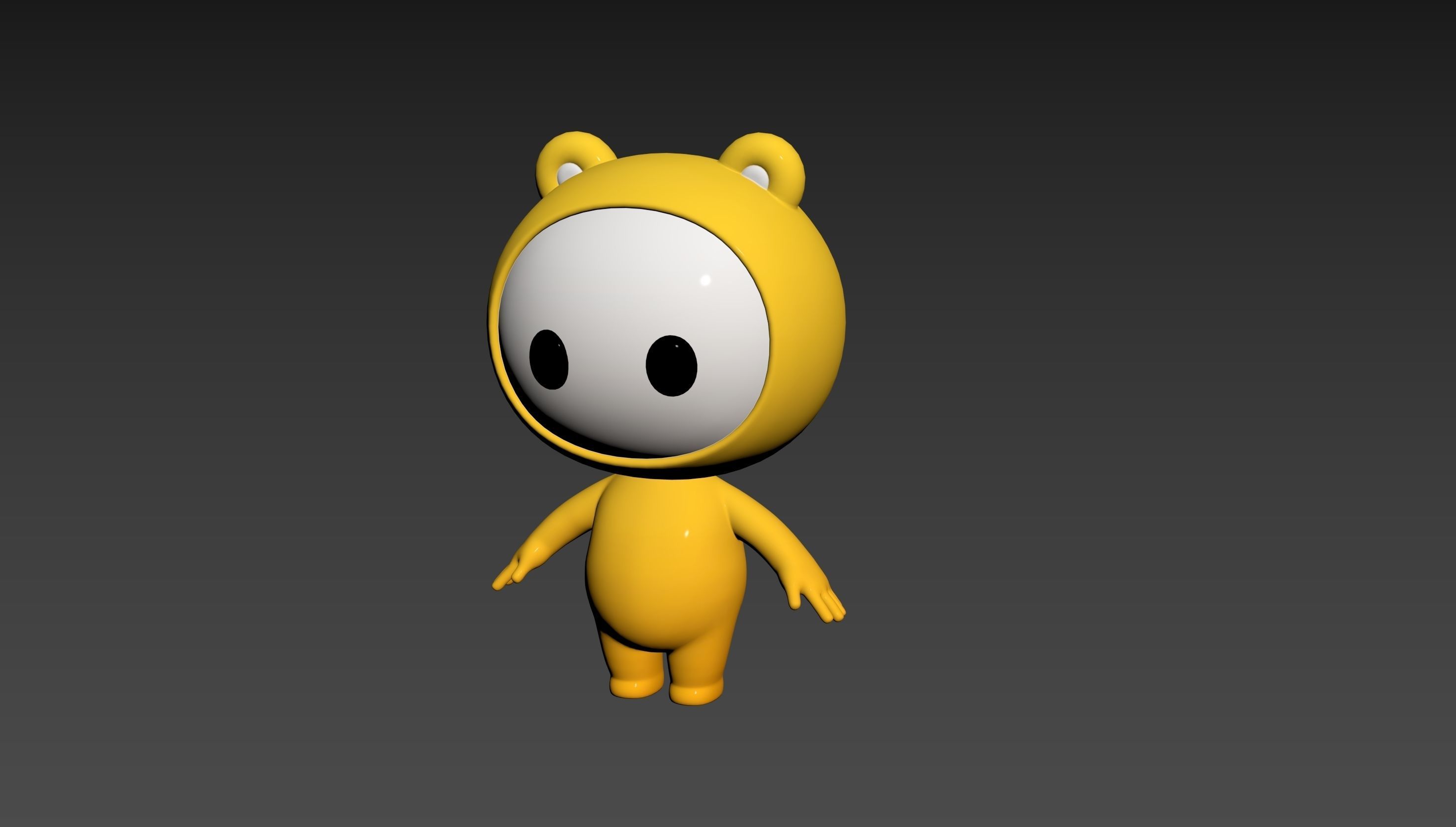 Character264 Rigged Mascot 3D model_16